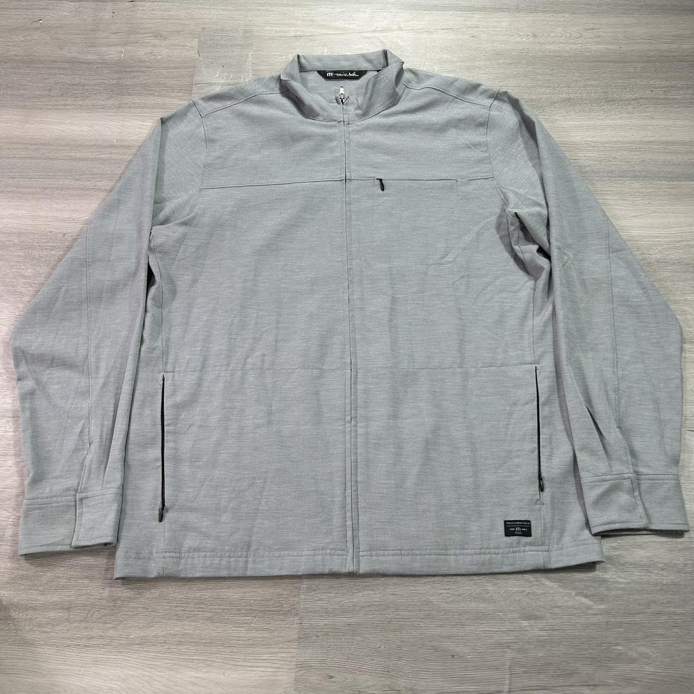 Travis Mathew Playa Hermosa Jacket Mens Large Gray Full Zip Stretch Golf 1MY324